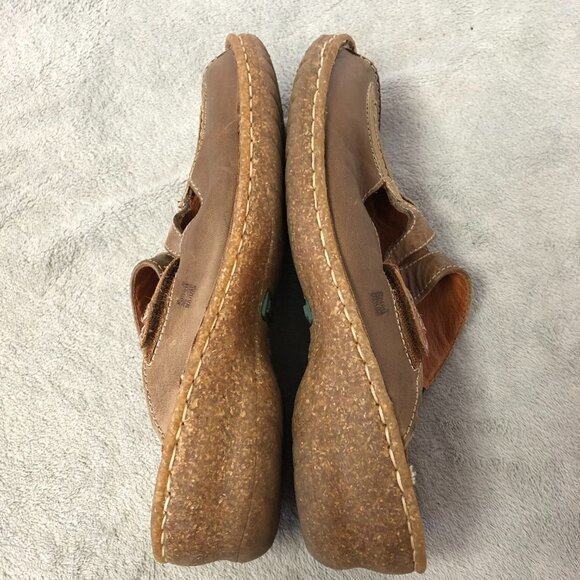 Josef Seibel Brown Leather Slip On Mules Size 38 (7.5 US) - Picture 8 of 16